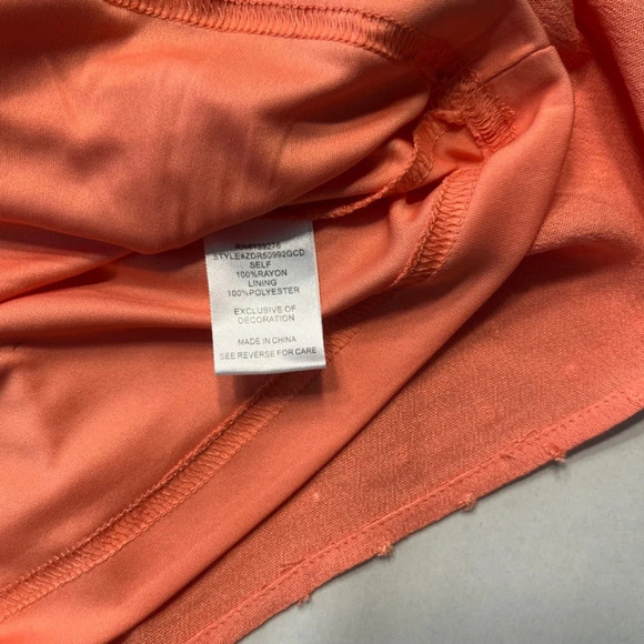 Dr2 by Daniel Rainn Shift Summer Dress - Size Small - Tawny Orange EUC - Picture 7 of 12
